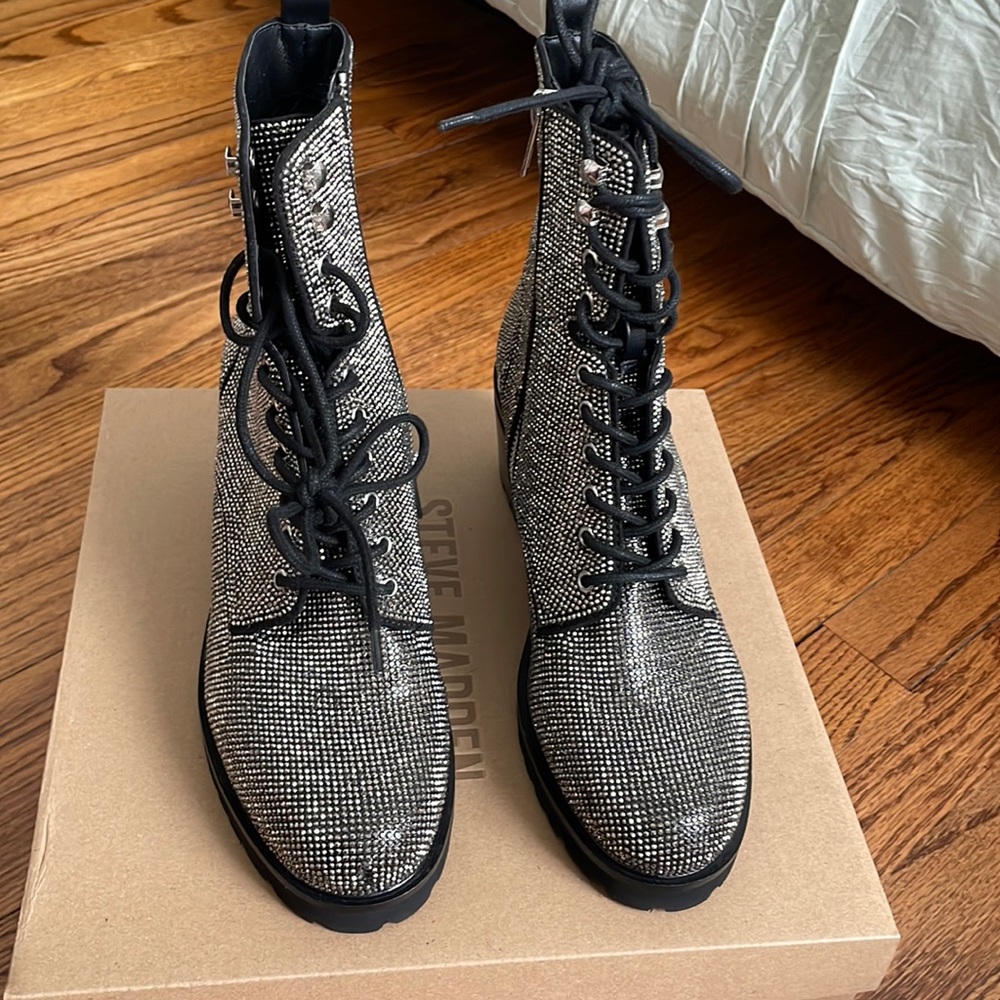 Steve Madden rhinestone boots